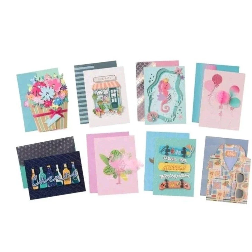 PRO4ALL Hand Crafted All Occasion Greeting Card Collection, 40-count NEW MODEL
